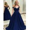 A-Line Off-the-Shoulder Long Prom Dresses Formal Evening Gowns 6011441