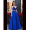 A-Line Two Pieces Long Prom Dresses Formal Evening Gowns 6011444