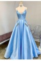 A-Line Beaded V-Neck Long Prom Dresses Formal Evening Gowns 6011446 A-Line Beaded V-Neck Long Prom Dresses Formal Evening Gowns 6011446