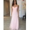 A-Line Long Pink Tulle Prom Dresses Formal Evening Gowns 6011447