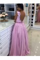 A-Line Beaded Lace Long Tulle Prom Dresses Formal Evening Gowns 6011449 A-Line Beaded Lace Long Tulle Prom Dresses Formal Evening Gowns 6011449