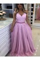 A-Line Beaded Lace Long Tulle Prom Dresses Formal Evening Gowns 6011449 A-Line Beaded Lace Long Tulle Prom Dresses Formal Evening Gowns 6011449