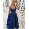 A-Line Beaded Lace Long Prom Dresses Formal Evening Gowns 6011450