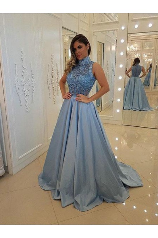 A-Line Beaded Lace Long Prom Dresses Formal Evening Gowns 6011452 A-Line Beaded Lace Long Prom Dresses Formal Evening Gowns 6011452