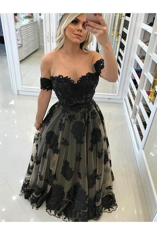 A-Line Lace Long Prom Dresses Formal Evening Gowns 6011456 A-Line Lace Long Prom Dresses Formal Evening Gowns 6011456