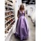 A-Line V-Neck Long Prom Dresses Formal Evening Gowns 6011459
