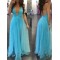 A-Line V-Neck Long Prom Dresses Formal Evening Gowns 6011464