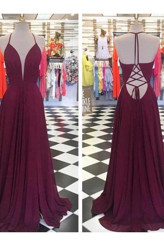A-Line Chiffon Long Prom Dresses Formal Evening Gowns 6011466 A-Line Chiffon Long Prom Dresses Formal Evening Gowns 6011466