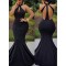 Long Black Mermaid Prom Dresses Formal Evening Gowns 6011469