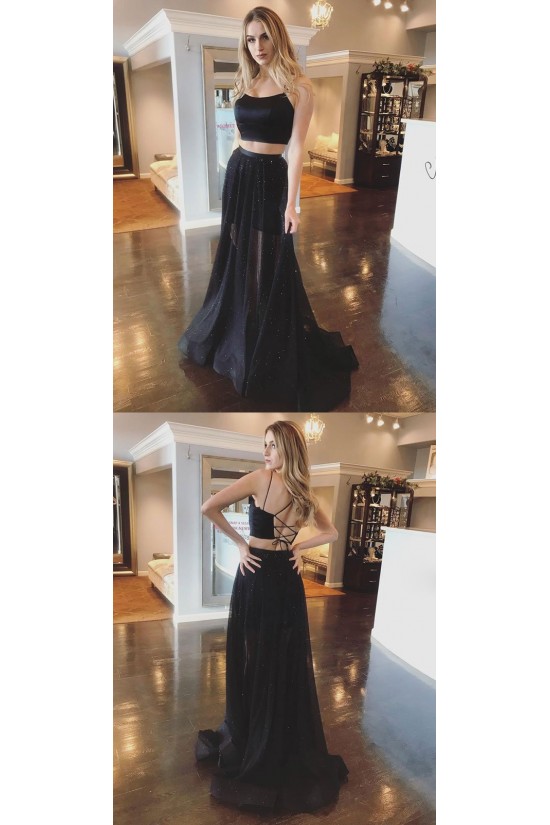 Long Black Two Pieces Prom Dresses Formal Evening Gowns 6011473 Long Black Two Pieces Prom Dresses Formal Evening Gowns 6011473