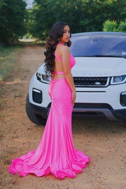 Mermaid V-Neck Long Prom Dresses Formal Evening Gowns 6011476