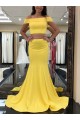 Long Yellow Mermaid Two Pieces Prom Dresses Formal Evening Gowns 6011477 Long Yellow Mermaid Two Pieces Prom Dresses Formal Evening Gowns 6011477