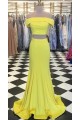 Long Yellow Mermaid Two Pieces Prom Dresses Formal Evening Gowns 6011477 Long Yellow Mermaid Two Pieces Prom Dresses Formal Evening Gowns 6011477
