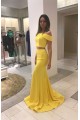 Long Yellow Mermaid Two Pieces Prom Dresses Formal Evening Gowns 6011477 Long Yellow Mermaid Two Pieces Prom Dresses Formal Evening Gowns 6011477