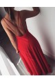 A-Line Long Red V-Neck Prom Dresses Formal Evening Gowns 6011479 A-Line Long Red V-Neck Prom Dresses Formal Evening Gowns 6011479