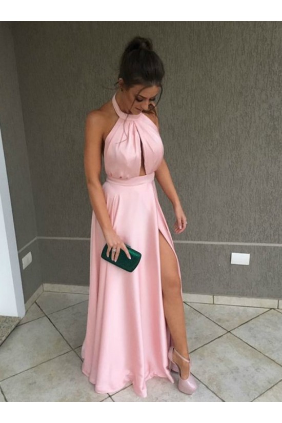 A-Line Long Pink Prom Dresses Formal Evening Gowns 6011486 A-Line Long Pink Prom Dresses Formal Evening Gowns 6011486