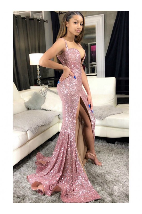 Mermaid Sequins Long Prom Dresses Formal Evening Gowns 6011494 Mermaid Sequins Long Prom Dresses Formal Evening Gowns 6011494