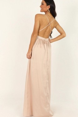 A-Line V-Neck Long Prom Dresses Formal Evening Gowns 6011497