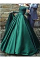 A-Line Long Sleeves Lace Satin Long Prom Dresses Formal Evening Gowns 6011512 A-Line Long Sleeves Lace Satin Long Prom Dresses Formal Evening Gowns 6011512