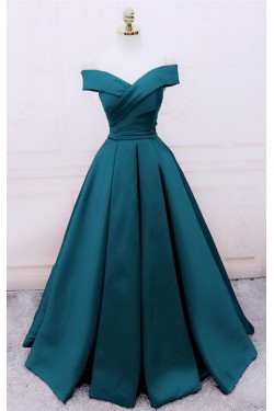 A-Line Off-the-Shoulder Long Prom Dresses Formal Evening Gowns 6011517