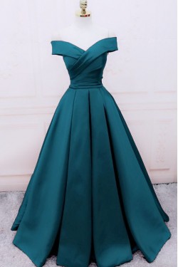 A-Line Off-the-Shoulder Long Prom Dresses Formal Evening Gowns 6011517