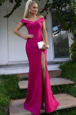 Mermaid Off-the-Shoulder Long Prom Dresses Formal Evening Gowns 6011518