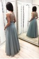 A-Line Beaded Lace Long Prom Dresses Formal Evening Gowns 6011524 A-Line Beaded Lace Long Prom Dresses Formal Evening Gowns 6011524