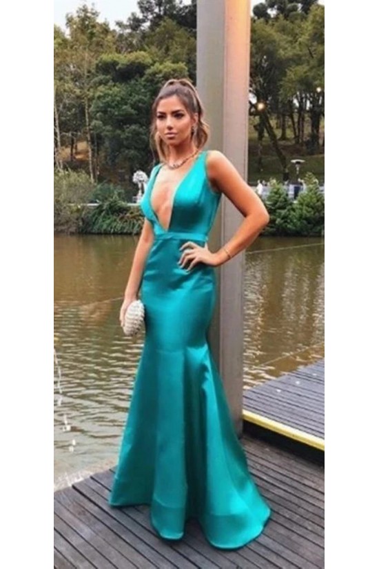 Mermaid V-Neck Long Prom Dresses Formal Evening Gowns 6011531 Mermaid V-Neck Long Prom Dresses Formal Evening Gowns 6011531