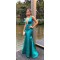 Mermaid V-Neck Long Prom Dresses Formal Evening Gowns 6011531