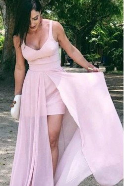 A-Line Long Pink Prom Dresses Formal Evening Gowns 6011532