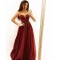 A-Line Beaded Lace Long Prom Dresses Formal Evening Gowns 6011556