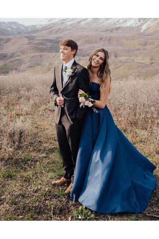 A-Line Strapless Beaded Long Prom Dresses Formal Evening Gowns 6011562 A-Line Strapless Beaded Long Prom Dresses Formal Evening Gowns 6011562