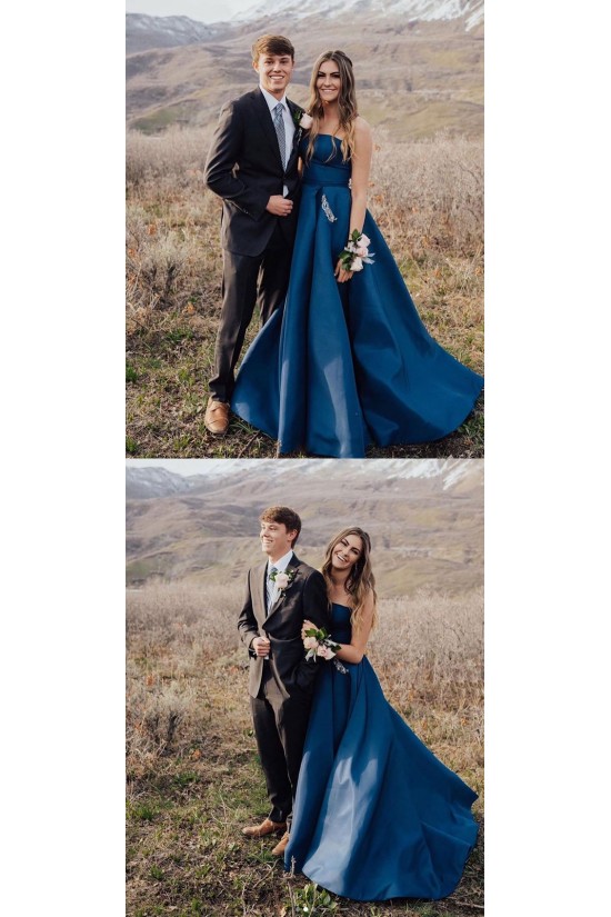 A-Line Strapless Beaded Long Prom Dresses Formal Evening Gowns 6011562 A-Line Strapless Beaded Long Prom Dresses Formal Evening Gowns 6011562
