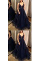 A-Line Navy Blue Long Prom Dresses Formal Evening Gowns 6011563 A-Line Navy Blue Long Prom Dresses Formal Evening Gowns 6011563
