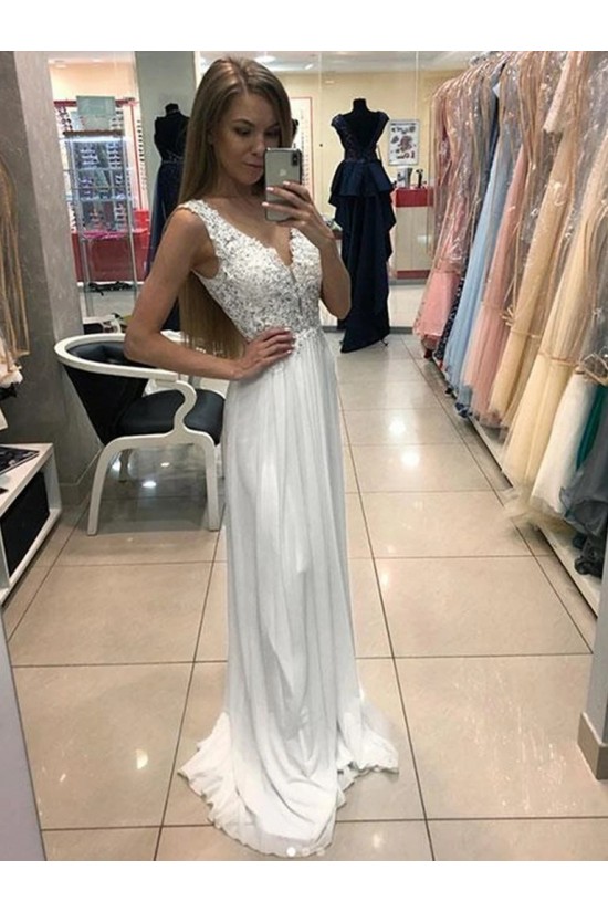 A-Line Lace Appliques Long Prom Dresses Formal Evening Gowns 6011567 A-Line Lace Appliques Long Prom Dresses Formal Evening Gowns 6011567
