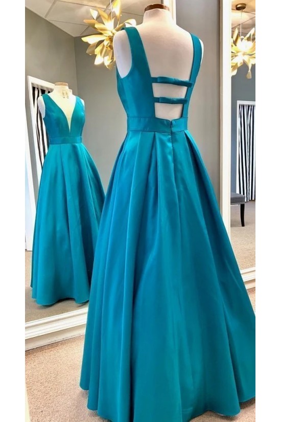 A-Line V-Neck Long Prom Dresses Formal Evening Gowns 6011569 A-Line V-Neck Long Prom Dresses Formal Evening Gowns 6011569