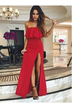 Strapless Long Prom Dresses Formal Evening Gowns 6011580