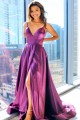 A-Line Long Satin V-Neck Prom Dresses Formal Evening Gowns 6011591 A-Line Long Satin V-Neck Prom Dresses Formal Evening Gowns 6011591