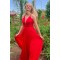 A-Line Long Red Chiffon Prom Dresses Formal Evening Gowns 6011594