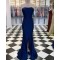 Mermaid Strapless Long Prom Dresses Formal Evening Gowns 6011596