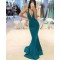 Mermaid V-Neck Long Prom Dresses Formal Evening Gowns 6011597