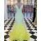 Mermaid Beaded Lace Long Prom Dresses Formal Evening Gowns 6011599