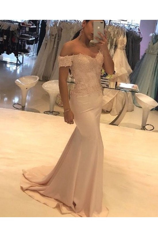 Mermaid Beaded Lace Off-the-Shoulder Long Prom Dresses Formal Evening Gowns 6011600 Mermaid Beaded Lace Off-the-Shoulder Long Prom Dresses Formal Evening Gowns 6011600