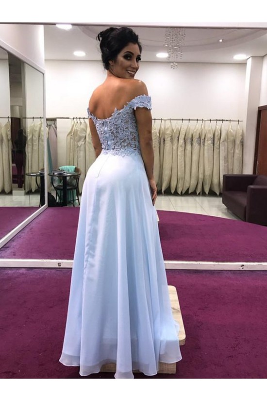 A-Line Beaded Lace Off-the-Shoulder Long Prom Dresses Formal Evening Gowns 6011608 A-Line Beaded Lace Off-the-Shoulder Long Prom Dresses Formal Evening Gowns 6011608