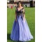 A-Line Lace Tulle Long Prom Dresses Formal Evening Gowns 6011609
