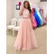 A-Line Beaded Lace Tulle Long Prom Dresses Formal Evening Gowns 6011612