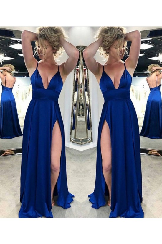 A-Line V-Neck Long Prom Dresses Formal Evening Gowns 6011616 A-Line V-Neck Long Prom Dresses Formal Evening Gowns 6011616