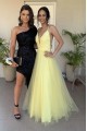 A-Line Beaded Lace Long Yellow Prom Dresses Formal Evening Gowns 6011620 A-Line Beaded Lace Long Yellow Prom Dresses Formal Evening Gowns 6011620