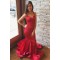 Mermaid Long Red Prom Dresses Formal Evening Gowns 6011629