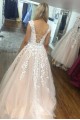 A-Line Beaded Lace Long Prom Dresses Formal Evening Gowns 6011636 A-Line Beaded Lace Long Prom Dresses Formal Evening Gowns 6011636